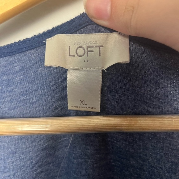 New Ann Taylor Loft Outlet Blue Sleeveless Dress size XL - Picture 3 of 8